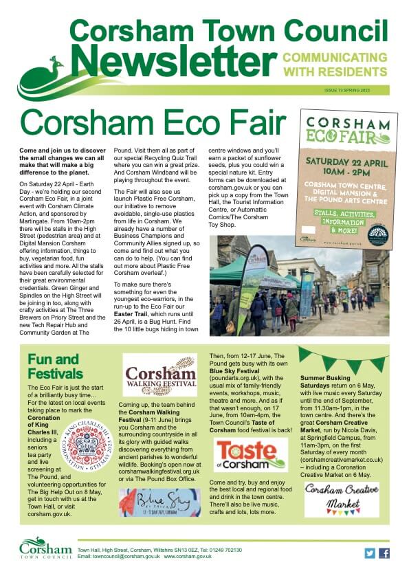 Corsham Town Council Spring Newsletter
